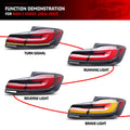 LED Tail Lights for BMW 5-Series F10 M5 2011-2016 Dynamic Animation Sequential Turn Signal Rear Lamps Assembly