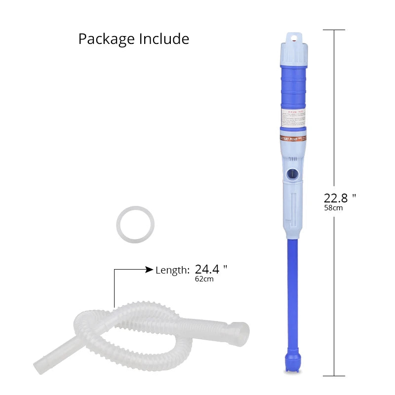 1Pc Electric Oil Pump Siphon Liquid Transfer Pump Handheld Pump Battery Operated Water Gas Tools Portable Car Siphon Petrol Fuel
