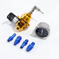 Adjustable Fuel Pressure Regulator Car Accessories Vehicle Refitting Fuel Supercharger Universal with Gauge Kit Blue/Red/Black
