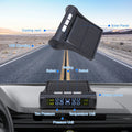 TPMS Solar Tire Pressure Sensor Car Tire Pressure Monitoring System with 4 Wheel Internal External Sensors TMPS