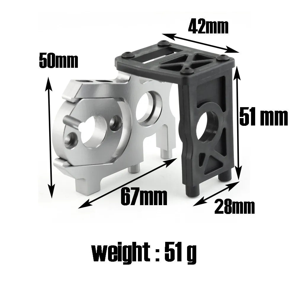 Universal 1/8 off Road Car Metal Motor Mount Holder for 1:8 Scale RC Off-Road Car Kyosho MP10 HSP FS ZD Hobao Upgrade Parts
