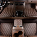 Kcimo 5Pcs Car Floor Mats Universal PU Leather Waterproof Auto Foot Pad Protector Automobile Interior Car Interior Accessories