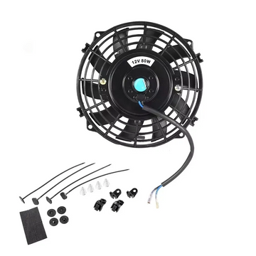 Universal 7/9/10/12/14/16 Inches 12V 80W 2100RPM Car Air Conditioning Electronic Radiator Cooling Fan Blade Electric Cool Kit